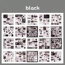 1 本 20 頁自黏貼紙,4 種款式可選,可愛和復古食品設計,適合剪貼簿、日記、手機殼和行李裝飾