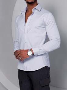 Men Shirts - Màu Xám nhạt - Xem 3