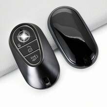 鑰匙包相容於 Mercedes Benz Smart 2020-2022 Mercedes Benz S 級 C 級 - 黑色 - 查看 1