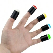 10pcs/Set Finger Sponge Stamping Drawing Painting Brush With Foam Tip For Ink, Color Pens, Diy Cards, Art & Crafts - Black - View 9