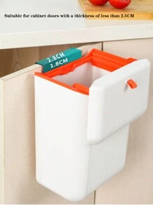 極簡時尚垃圾桶,家用/辦公室/廚房廢物桶+蓋子 - 白色 - 查看 3