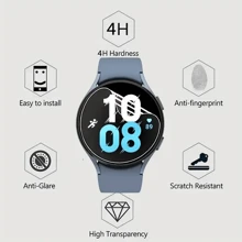 2pcs Series Soft PET Screen Protector Compatible With Samsung Galaxy Galaxy Watch 3 4 5 41mm 45mm 46mm Ultra-Thin Full Coverage Hydrogel Film - Clear - View 6