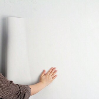 1 Roll Of Putty White Wallpaper, Made Of Pvc Material That Is Very Close To The Color Of The Wall, Water & Moisture-Proof, Easy-To-Apply, Perfect For Living Room & Bedroom Wall Renovation & Decoration, Renovation Stickers Peel Wall Panels, Wall Paper, Wallpapers, Spring Decoration Items Refresh Your Home, Rama Decoration Stickers Gifts Birthday Graduation