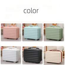 1pc Portable Cosmetic Bag, Travel Toiletry Bag With Handle, Multifunctional Cosmetic Bag 12 Inch Portable Comestic Box, Small Makeup Storage Pouch, Travel Comestic Suitcase & Accessories Cosmetic Handbag, Lightweight Versatile Carry On Travel Luggage Bag, Suitcase Bag Bag For School School Accessories School Stuff