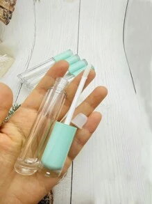 5pcs 5ml Colorful Lip Gloss Tube With Cap, Cosmetic Packaging Container - Mint Green - View 4