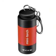 XIANG YU 1pc USB Rechargeable Mini Rotary Switch High Brightness LED Flashlight Keychain For Nighttime, Illumination, Outdoor Use Halloween Car Accessories Bag Charm Backpack For School Cute Goth Y2k - Multicolor - View 13