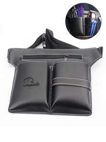 美髮師剪刀包理髮剪刀包專業美髮工具腰包帶腰帶,美髮沙龍剪刀收納腰包供髮型師使用 - 黑色 - 查看 1