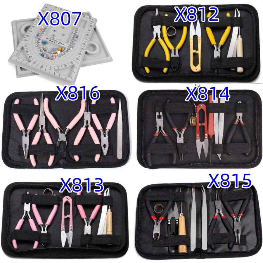 DIY Jewelry Tools Set, Includes Beading Needles, Scissors, Calipers