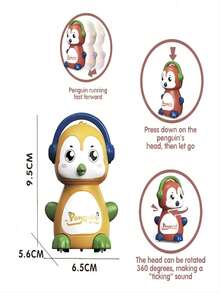 Penguin Yellow Stunt Pull Back Car Jump Toy Flip 1:64 Car Mini Owl Head Eagle Penguin Tiger Animal Model Racing New Toy Party Gift For Children Over 3 Years Old - Penguin Yellow - View 10