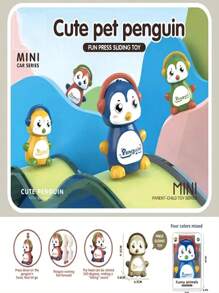 Penguin Yellow Stunt Pull Back Car Jump Toy Flip 1:64 Car Mini Owl Head Eagle Penguin Tiger Animal Model Racing New Toy Party Gift For Children Over 3 Years Old - Penguin Yellow - View 9