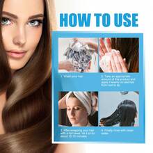 1入組100克角蛋白髮膜專業修復乾燥受損頭髮分叉護理滋養柔順毛躁保濕護理霜 - 棕色 - 查看 5