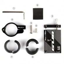 鋁合金自行車手機架,適用於騎行的手機支架,智能電動車手機支架,電動車載具支架 - 紅色 - 查看 10