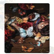 30pcs Butterfly And Flower Themed DIY Decorative Stickers Pack Decorative Stickers For Scrapbook Label Diary Stationery Album Telephone Journal Planner - Red - View 3