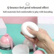 1 Miếng Màu sắc tùy ý Creative Đồ chơi giải nén Tuyết Cô gái Căng thẳng Trái bóng Với Hồi phục chậm - Nhiều màu - Xem 3