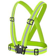 DRESBE Reflective Vest Gear Unisex Warning Vests Adjustable Laser Safety Band For Night Running Cycling Jogging Walking - màu xanh lá - Xem 1