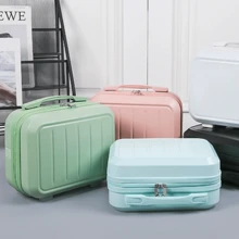 便携式悬挂化妆包，折叠多层盥洗包，完美的旅行化妆收纳包行李箱，适合旅行度假蜜月游轮返校，适合男女学生学校包，学校配件学校用品 - 綠色 - 查看 8