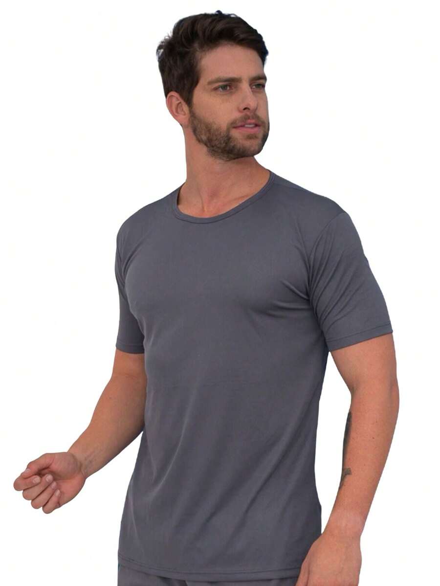 Men Shirts - 灰色 - 查看 1