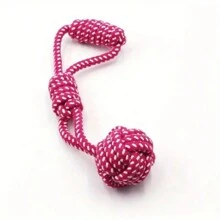 1pc Dog Rope Toy Molar Bite Resistant Braided Rope Knot Toy Medium Large Hand Pull Toy Pet Random Color - Multicolor - View 7