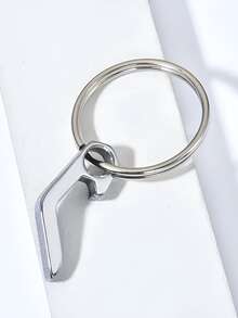 1入全新啤酒瓶開瓶器迷你鑰匙扣小工具鋼制鑰匙扣露營熱門小開瓶器啤酒酒家用廚房工具 - 銀色 - 查看 7