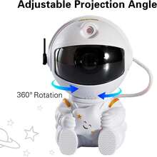 1PC Astronaut Star Projector - For Milky Way Projector Light, Remote Control Astronaut Nightlight Timer, For Game Room, Home Theater, Adult, Birthday, Valentine's Day, Christmas Decoration Bedroom Decorative Aesthetics - White - View 11