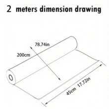 1 卷 2m X 10m 自黏壁紙,藍天白雲設計。適用於天花板、牆壁和房間裝飾,易於黏貼和拆卸。 - 藍色 - 查看 4