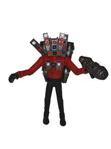 Skibidi Toilet figura Speakerman Titan juguete - Rojo - Ver 1