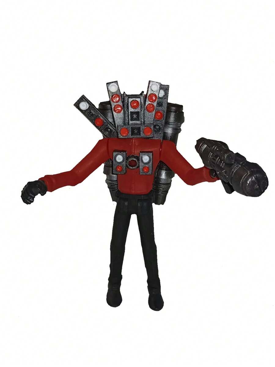 Skibidi Toilet figura Speakerman Titan juguete - Rojo - Ver 1