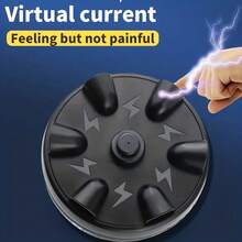 1入六指測謊器電擊遊戲玩具手指型電擊輪盤,適用於派對惡作劇和減壓,塑料六洞測謊器減壓器電擊手指戲法桌上/下,多人遊戲無需電池！ - 黑色 - 查看 6