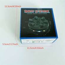 1入六指測謊器電擊遊戲玩具手指型電擊輪盤,適用於派對惡作劇和減壓,塑料六洞測謊器減壓器電擊手指戲法桌上/下,多人遊戲無需電池！ - 黑色 - 查看 3