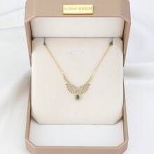 1 件裝愛情天使之翼吊墜項鍊女式生日派對派對首飾 - 彩色 - 查看 8