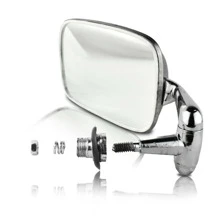 Espejos De Vw Sedan Vocho Color Plata Par - transparente - Ver 6