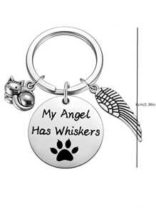 "1pc Pet Memorial Necklace - Stainless Steel Heart Pendant Cremation Urn For Cat And Dog Ashes Jewelry " - Silver - View 2