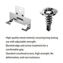 20 Pcs Retrofit Recessed Downlight Housing C Clips With Self Tapping Screws For Down Light Can Lighting. Works With Torsion Spring To Hook Onto - Silver - View 3