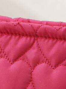 1 pezzo Borsetta a forma di cuore imbottita con inserto rimovibile, custodia per cosmetici, prodotti per la cura della pelle, necessaire per il trucco, borsa da viaggio per donna, idea regalo per mamma, compleanno, amiche, insegnanti, decorazione per casa, bagno, camera da letto, organizer per gioielli, oli per le labbra, smalti, organizer per il trucco