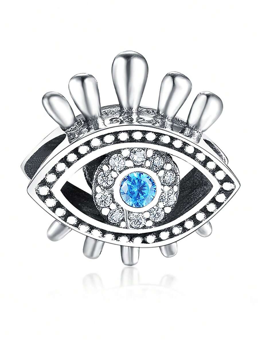 HuooNew 方晶鋯石眼睛DIY珠子 - 銀色 - 查看 1