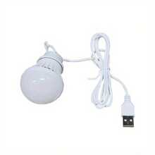 1隻5w Usb攜帶式燈籠燈,usb燈泡移動電源露營設備,5v Led用於帳篷燈和露營登山燈 - 白色 - 查看 5