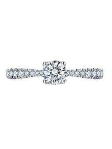 Ban nhạc cưới bằng bạc Moissanite Decor do phòng thí nghiệm tạo ra - trắng - Xem 5