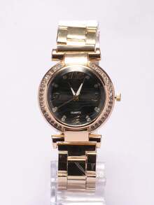 Women's Quartz Watches - 金色和黑色 - 查看 1