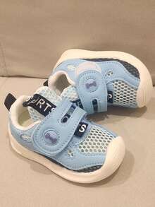 Baby Sports Shoes NOBEYTOMIE Summer Soft Soled Anti Slip Toddler Boys Functional Shoes Girl's Tennis Shoes - Blue - View 3