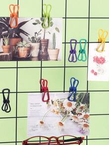 VICNIC 10pcs Multi-Color Mini Clips For Bookmarks, Photos, Clothes, Food Bags, Office, Outdoor, And Home Use(Random Colors) - Multicolor - View 3