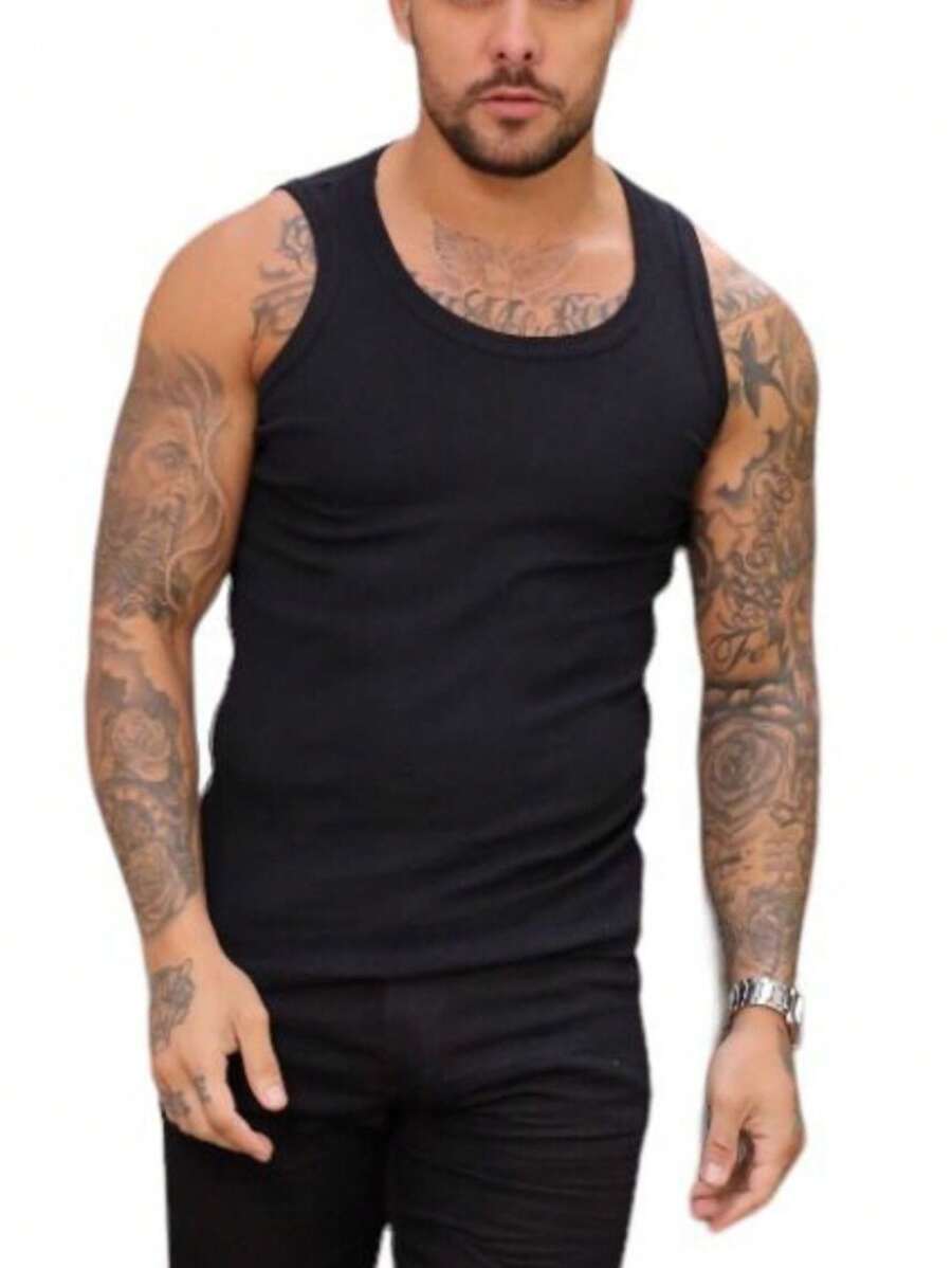 Men Tank Tops - màu đen - Xem 1