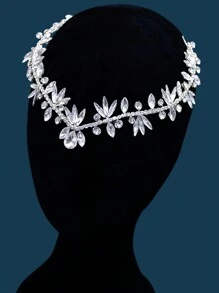 1pc Silver Rhinestone Bridal Headpiece For Women, Perfect For Wedding, Party, Banquet - Silver - View 6