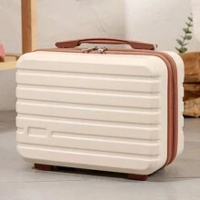 1pc Portable Cosmetic Bag, Travel Toiletry Bag With Handle, Multifunctional Cosmetic Bag 12 Inch Portable Comestic Box, Small Makeup Storage Pouch, Travel Comestic Suitcase & Accessories Cosmetic Handbag, Lightweight Versatile Carry On Travel Luggage Bag, Suitcase Bag Bag For School School Accessories School Stuff