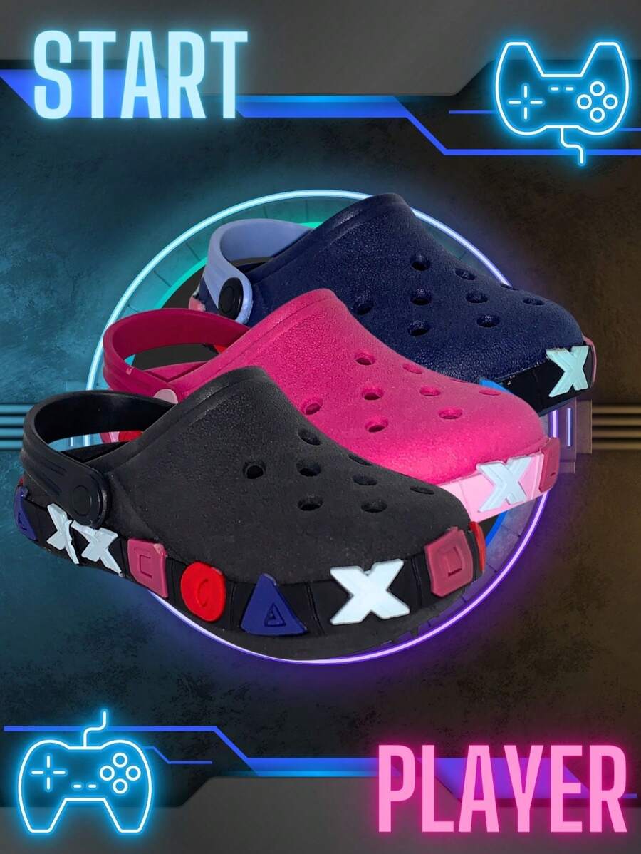 Kids Fashion Slippers - 藍色 - 查看 1