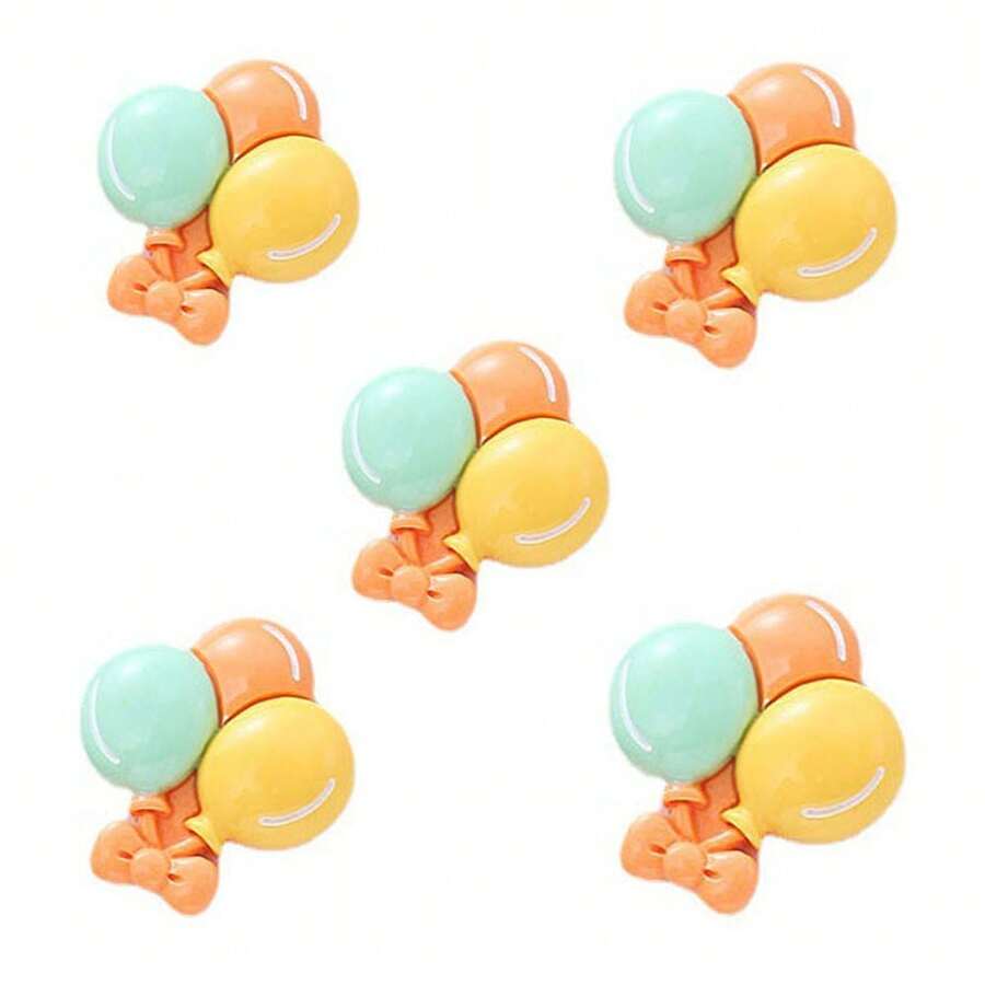 5入組迷你光澤樹脂氣球,適用於手機殼、水杯、小禮盒、膠水等手工製作diy材料