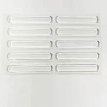 10入組門把手防撞貼,帶有矽膠墊,靜音效果,透明條貼,適用於墻壁,冰箱,櫥櫃等 - 無色 - 查看 9