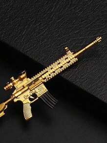 1 件 Y2k 游戏合金模型枪钥匙扣吊坠礼品玩具周边，最便宜的商品，情人节礼物，周一礼物，父亲礼物，教师礼物，女士礼物，趣味礼物，姐妹礼物，闺蜜礼物，汽车配件，包饰，可爱哥特包饰，带身份证夹的挂绳，汽车配件，包饰 - 金色 - 查看 3