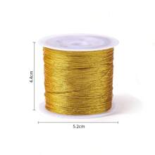 Diy珠寶製作配件3-15條金/銀線編織手鍊、項鍊、串珠用線 - 金色 - 查看 8