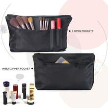 女性首字母化妝包,獨特的生日禮物給母親老師朋友,刺繡化妝包帶有內袋收納體露包,字母 M - 黑與白 - 查看 4