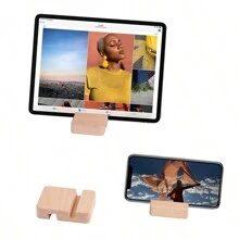 1pc Wooden Phone Stand Tablet Stand - Multicolor - View 9